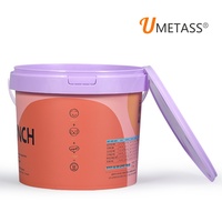 Seau en plastique de qualité alimentaire avec couvercle, 300 ml à 10 L, seau étanche pour la pâte à tartiner au chocolat, les sauces alimentaires, la crème glacée, le beurre de cacahuète, l'emballage