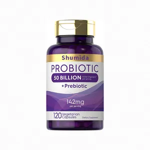 Private Label Non-Gmo Glutenvrije Prebiotica Capsule Supplement 14 Probiotica Stammen 50 Miljard Cfu Probiotica Capsule Pillen