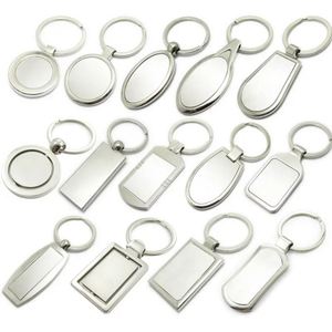 Porte-clés rotatif en métal rond personnalisé avec logo, gravure laser, en acier inoxydable - Product Image 3
