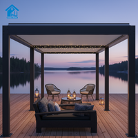 Pergola motorisée en aluminium sur mesure Sweet Home, imperméable, avec toit à lames orientables, pour villa, jardin ou patio.