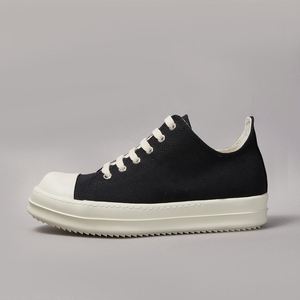 Designer Style Men's Canvas Shoes Couples Retro Low-top Board Shoes Hip Hop <b>Sneakers</b> Black - Product Image 3