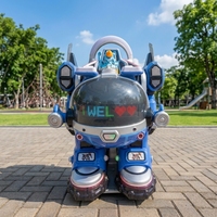 Leduole Exciting Low Price Bigjoys Design Fiberglass Walking Robot Children Amusement Park Ride 350W Motor Outdoor/Indoor