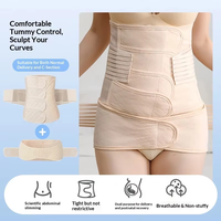 Ceinture abdominale ajustable pour la récupération post-partum, grande taille, soutien ventral post-césarienne, enveloppement respirant, protection de la taille pour la maternité