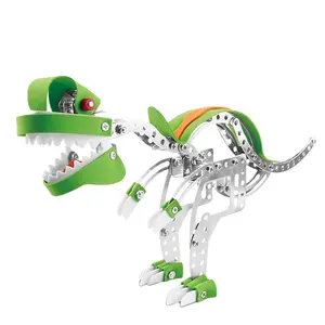 STEM Toys intelligenza educativa 3D Building Block assemblare Kit di montaggio Puzzle in metallo fai da te Dinosaur Shantou Toys