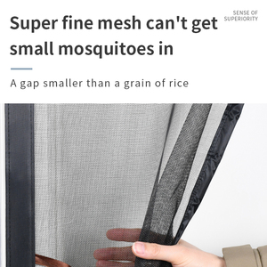 Nouveaux rideaux et moustiquaires magnétiques anti-poussière noirs modernes avec filet en fibre de verre, installation facile - Product Image 5