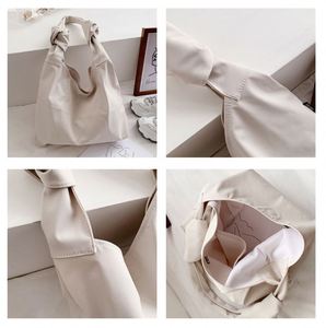 Bolso Tote de Nylon Vintage con Logotipo Personalizado, Estilo Coreano, Gran Capacidad, Bolso de Hombro Simple y Elegante para Mujer, Bolso Bandolera - Product Image 3
