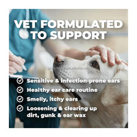 Limpiador de Oídos para Mascotas de Marca Privada OEM, Gotas para Lavar Oídos de Perros y Gatos con Aloe Vera y Aroma a Pepino, Solución Suave para el Cuidado de las Orejas
