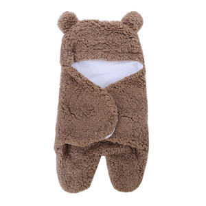 Dropshipping Products 2026 Cute Cartoon Winter Warm Safety Newborn Baby <b>Sleeping</b> Wrap <b>Blanket</b> Dropshipping Agent - Product Image 4