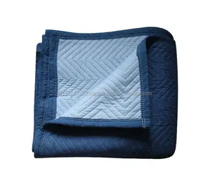 Dk Blue / Lt небесно-голубого цвета с 1-дюймовыечистые этикетки пробки Dk Синий Рециркулированные анти-повреждения мебель одеяла