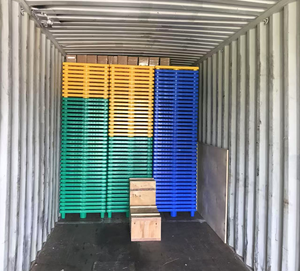 Nhiệm vụ nặng nề giá <span class=keywords><strong>Pallet</strong></span> Nhựa khay tái chế đầy màu sắc Euro nhựa <span class=keywords><strong>Pallet</strong></span> kho lưu trữ <span class=keywords><strong>Pallet</strong></span> - Product Image 5