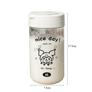 Amostra Grátis Copo de Água de Plástico Portátil de 600ml com Design Fofo para Crianças com Canudo para Viagem - Product Image 3