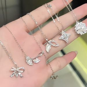 Conjunto de joyería de plata colgantes de plata 925 VVS moisanet joyería fina 925 collares de plata cadena plata Tailandia - Product Image 1