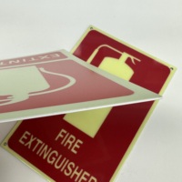 Panneau de signalisation luminescent personnalisé Junting Plaque en aluminium Bouche d'incendie photoluminescente et extincteur Panneau d'avertissement de sécurité