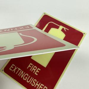 Señal de tráfico luminiscente personalizada, placa de aluminio fotoluminiscente, extintor de incendios y hidrante, señal de advertencia de seguridad - Product Image 5