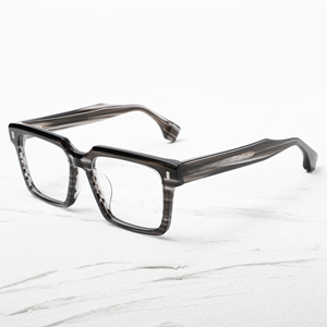Rectangle Full Rim <b>Eyeglasses</b> Solid Color Anti-Uv Unisex Adults Vision Correction <b>Frames</b> JMM79RX - Product Image 3