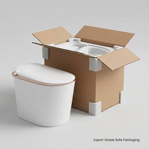 ShouJu En gros WC intelligent allongé avec bidet intégré, écran <span class=keywords><strong>de</strong></span> température, chasse automatique, monobloc, siphon en P, double chasse - Product Image 6