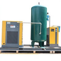 Compresseur à vis rotatif industriel VSD tout-en-un sans installation requise, 30hp, 40hp, 50hp, 60hp, 75hp, 100hp, avec sécheur – Prix compétitif