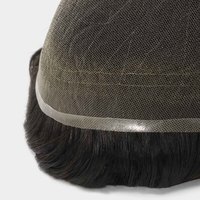 Sistema de Reemplazo Capilar Newtimes N6, Tupé de Cabello Humano para Hombre con Encaje Francés, Laterales y Parte Trasera de PU