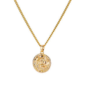 Mode explosive Niche Zodiac Relief Clavicule Chaîne Zodiaque Collier En Acier Inoxydable Collier Cadeaux pour Femmes - Product Image 6