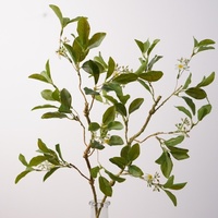 Fleurs artificielles en soie PE de haute qualité, verdure artificielle, feuilles de chrysanthème sauvage, petites branches de vigne, fleurs pour vase, décoration de mariage et de maison