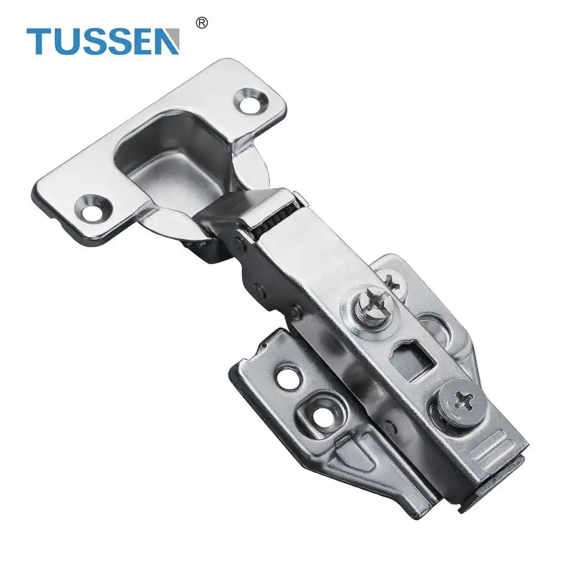 TUSSEN Furniture Fittings Clip On Self Closing Hydraulic 3D Iron Cabinet Door Hinges