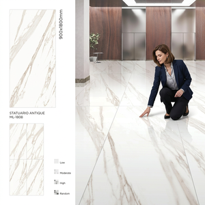 กระเบื้องพอร์ซเลนเคลือบเงา Royal Onyx Gold ขนาด 900x1800 มม. ผิวขัดเงา สำหรับพื้นที่ภายในและภายนอกอาคารระดับพรีเมียม - Product Image 3