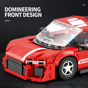 ตัวต่อรถซูเปอร์คาร์รุ่น R8 จำนวน 373 ชิ้น ขนาด 1:36 วัสดุ ABS ชุดของเล่น DIY เสริมพัฒนาการสำหรับเด็กและผู้ใหญ่ - Product Image 5