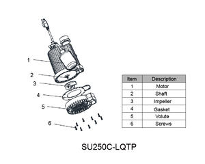 مضخة سوداء أحادية المرحلة مخصصة ، تدفق محرك <span class=keywords><strong>HP</strong></span> 2400GPH مضخة مياه غاطسة كهربائية للقبو - Product Image 6