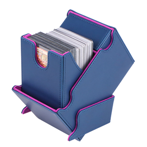 Nouvelle boîte de rangement élégante en cuir PU pour plus de 100 cartes de sport, pour OEM CCG, pour <span class=keywords><strong>Magic</strong></span> <span class=keywords><strong>Commander</strong></span> Premium - Product Image 5
