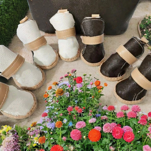 Zapatos de Lujo para Perros Lulu <span class=keywords><strong>Louis</strong></span> con Logotipo de Marca de Moda en Cuero, Botas de Diseñador para Perros Pequeños, Medianos y Grandes - Product Image 2