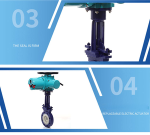 Vanne à opercule en acier au carbone céramique de 6 pouces, actionnée par un moteur, avec prix - Product Image 6