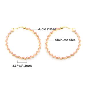 ต่างหูวงกลมสแตนเลสขนาดใหญ่สำหรับงานซับลิเมชั่น ปลอดสารก่อภูมิแพ้ มีสีสันให้เลือก - Product Image 2