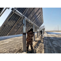 Sistema de Seguimiento Solar de Eje Único de Alta Resistencia con Corte Personalizado, Soporte de Montaje Plano para Panel Solar de un Eje