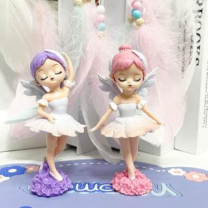 5-11CM 6PCS/SET Statues de petite fille ange ballerine cygne de rêve Figura PVC Anime Figure Catcher Gachapon Egg Box Game Prize Toys - Product Image 5