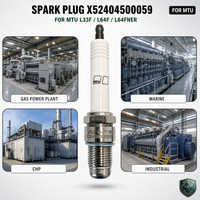 Bougie d'allumage pour moteur à gaz MTU X52404500059, bougie à chambre à précombustion en iridium d'origine pour groupe électrogène au biogaz ou au gaz naturel S4000 L64F L64FNER
