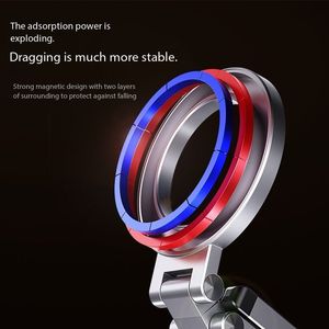 Toptan yeni varış 360 rotasyon cep telefon braketi katlanabilir alüminyum seyahat taşınabilir manyetik telefon tutucu - Product Image 6