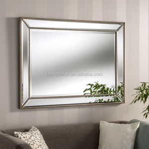 Specchio Moderno Decorativo da Parete per Soggiorno e Corridoio con Cornice in Legno Stile Veneziano - Product Image 2