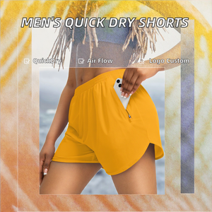 Shorts de sport unisexes classiques élastiques, logo personnalisé, respirants, séchage rapide, été, plage, tricotés, polyester, décontractés - Product Image 2