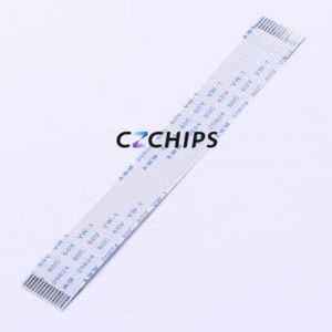JS10A-14P-100-4-8 FFC Cable (Flexible Flat Cable) P=1mm Connector 14P 1mm 0.3mm Non-Inverting - Product Image 1