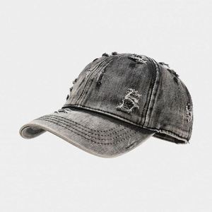 Fashion Unique Direct Factory Low Moq High Quality Vintage Distressed Vintage Baseball <b>Cap</b> <b>Plain</b> Denim Baseball <b>Cap</b> - Product Image 3