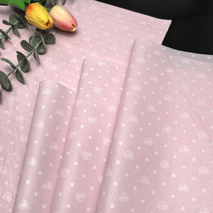 High Quality 17gsm <b>Tissue</b> <b>Paper</b> Custom Logo Recyclable Wood Pulp Material <b>for</b> Craft Decoration <b>Wrapping</b> & Packaging - Product Image 6