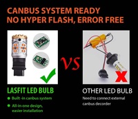 Bombilla LED LANSEKO N2 CANBUS Switchback 3057 3157 4057 4157 Dual Color Anti Hyper Flash ámbar blanco para luz de señal de coche y DRL