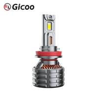 Nouvelle ampoule de phare LED en aluminium CSP 200W 30000LM IP67 H4/H11/H13/9005/9006/H1 12V 6000K pour voiture et moto
