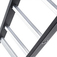 Meilleur Prix Pédale Antidérapante Noire Antirouille Charnières de Sécurité Acier Tubulaire Polyvalent Multi-Position Haut de Gamme pour Supermarché