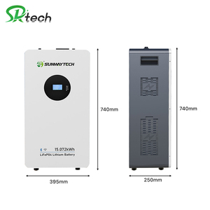 51.2V 300ah duvar güneş sistemi 15Kwh 20Kwh Lifepo4 lityum pil güneş jeneratör ev depolama pil 48V 300Ah 15Kwh - Product Image 3