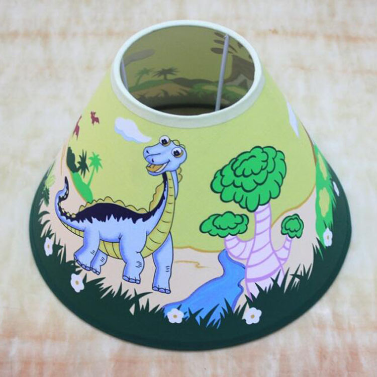 Симпатичный абажур с животным динозавром, цветной абажур с принтом