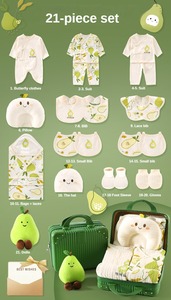 Regalo per Baby Shower 100% cotone biologico tutine per ragazzine Set di vestiti per neonati Ropa Para Bebe Layette 0-3 mesi abbigliamento per <span class=keywords><strong>neonato</strong></span> - Product Image 5