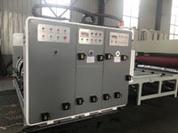 Machine de découpe à rainurage et d'impression à alimentation par chaîne semi-automatique, machine de fabrication de boîtes en carton ondulé/carton