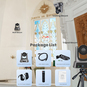Caméra de conférence PTZ intelligente avec <span class=keywords><strong>zoom</strong></span> 12X, 1080P, système de vidéoconférence en direct, caméra professionnelle de bureau en ligne, USB3.0 - Product Image 2