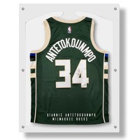 Cadre d'affichage pour maillot de sport en acrylique à montage mural Vitrines de rangement en verre plexy protégeant